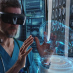 Medical professionals wearing VR gear